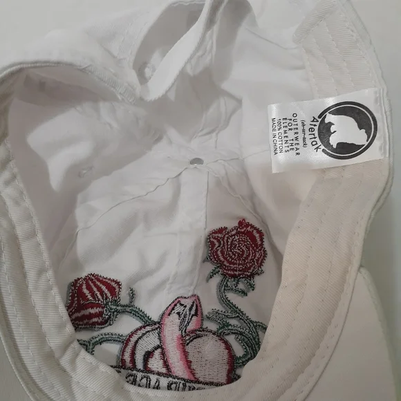3/$15💋Women White Cap with Courage and Hope Embroidery Pink Ribbon - Picture 4 of 7